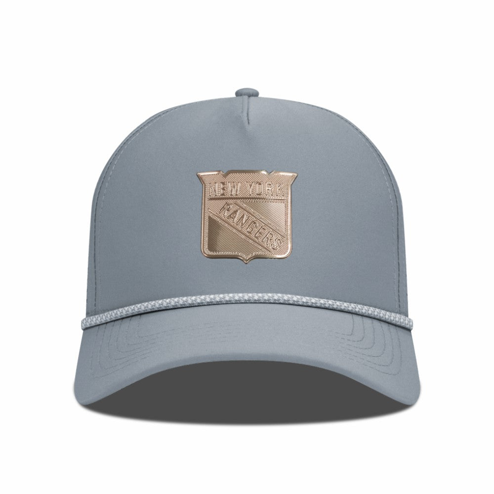 New York Rangers Levelwear Gordon Copper Insignia Vented Adjustable Hat - Gray - NHL 203155945
