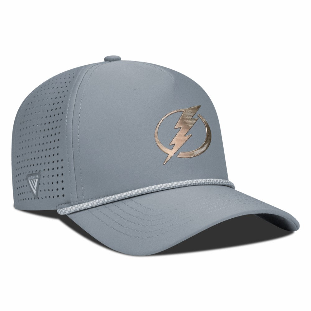 Tampa Bay Lightning Levelwear Gordon Copper Insignia Vented Adjustable Hat - Gray - NHL 203155946