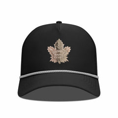 Toronto Maple Leafs Levelwear Gordon Copper Insignia Vented Adjustable Hat - Black - NHL 203155948