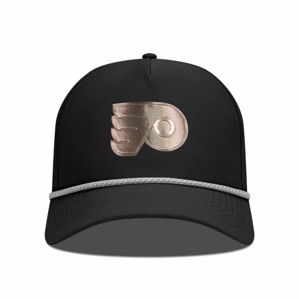 Philadelphia Flyers Levelwear Gordon Copper Insignia Vented Adjustable Hat - Black - NHL 203155950