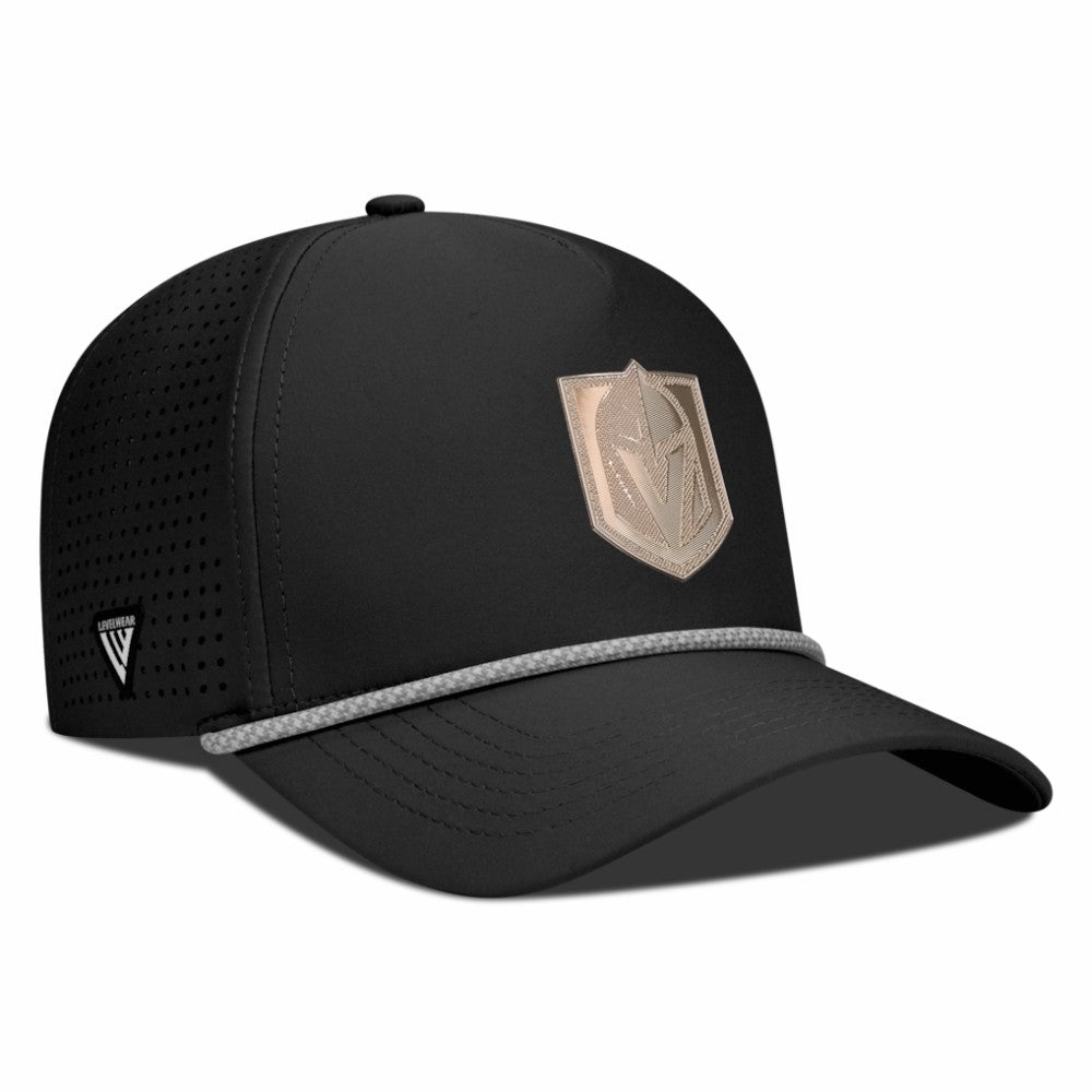 Vegas Golden Knights Levelwear Gordon Copper Insignia Vented Adjustable Hat - Black - NHL 203155951