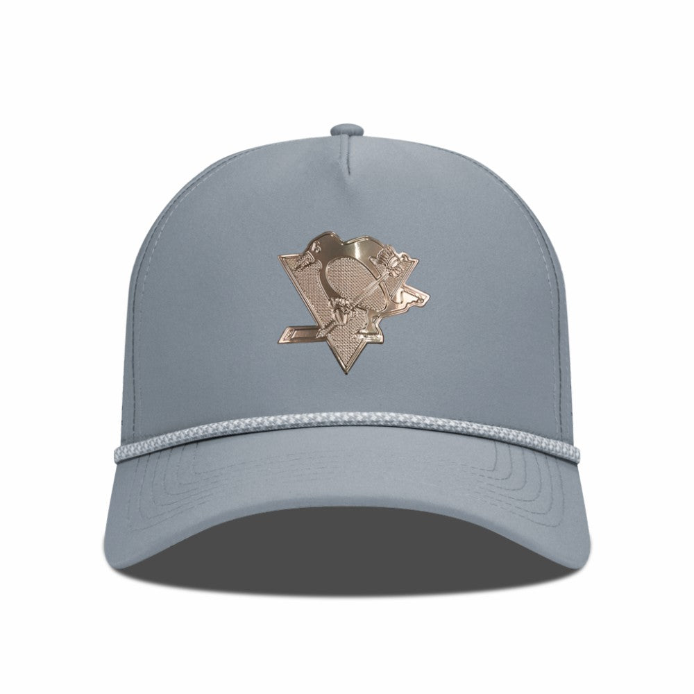 Pittsburgh Penguins Levelwear Gordon Copper Insignia Vented Adjustable Hat - Gray - NHL 203155956