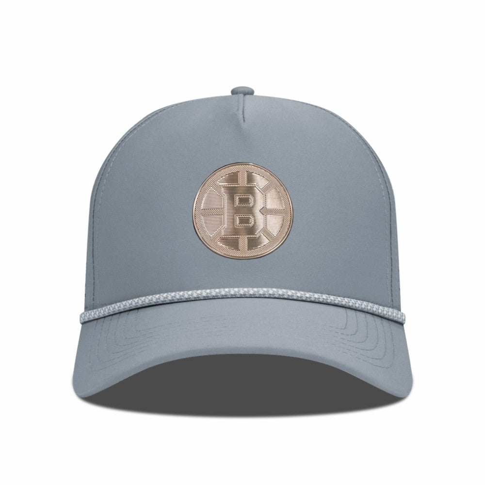 Boston Bruins Levelwear Gordon Copper Insignia Vented Adjustable Hat - Gray - NHL 203155965