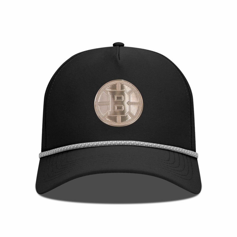 Boston Bruins Levelwear Gordon Copper Insignia Vented Adjustable Hat - Black - NHL 203155966