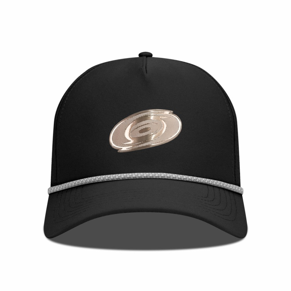Carolina Hurricanes Levelwear Gordon Copper Insignia Vented Adjustable Hat - Black - NHL 203155967