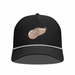 Detroit Red Wings Levelwear Gordon Copper Insignia Vented Adjustable Hat - Black - NHL 203155972