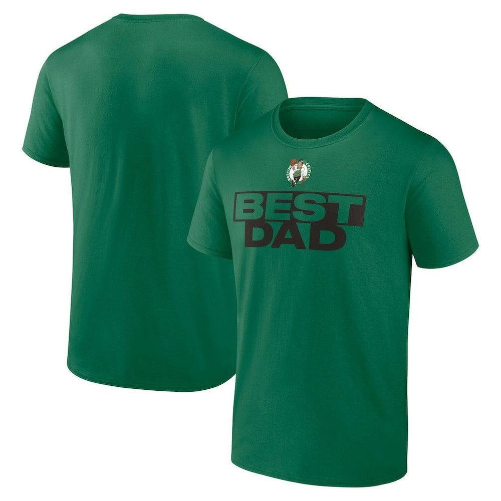 Boston Celtics Greatest Dad T-Shirt Kelly Green