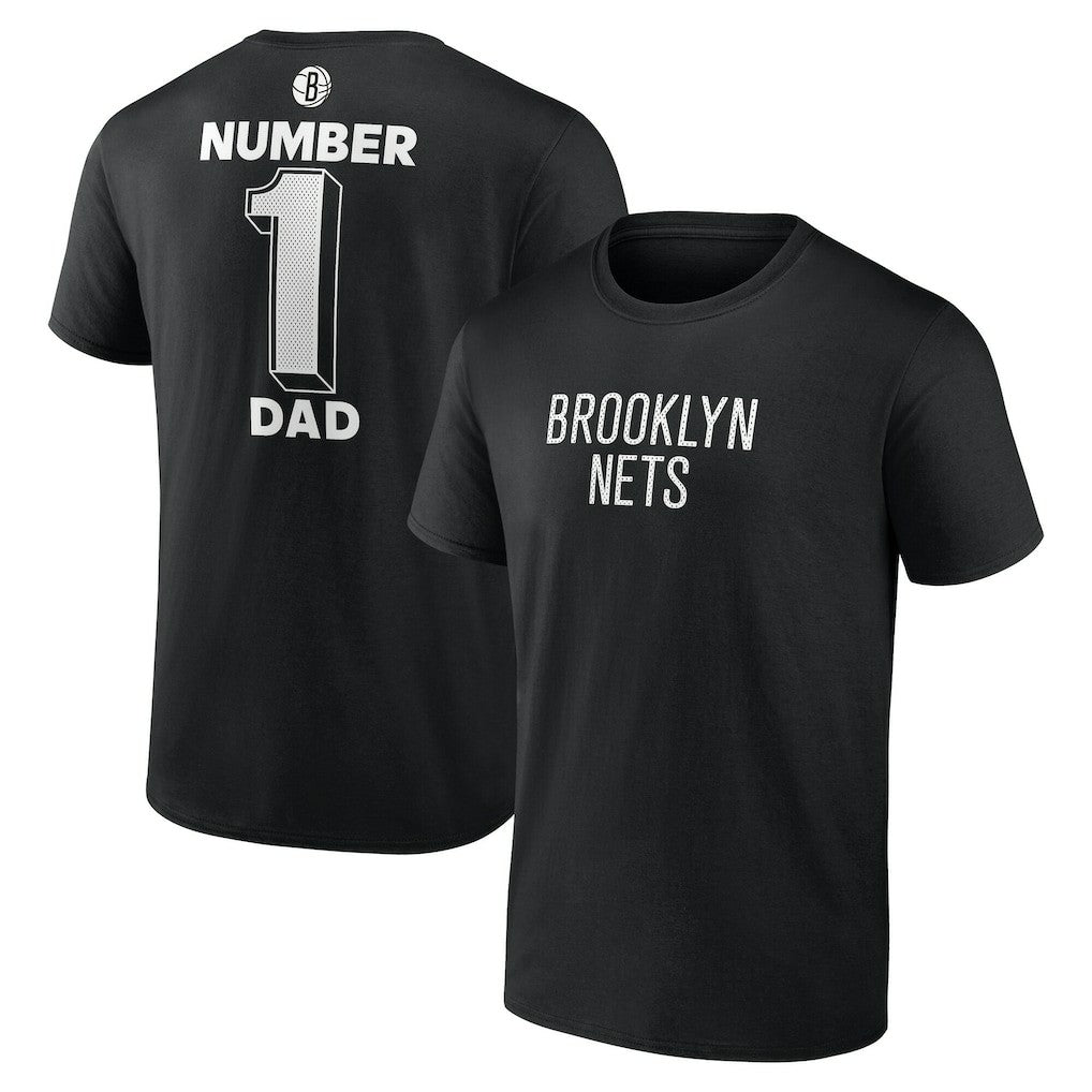Brooklyn Nets #1 Dad Jersey T-Shirt Black