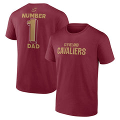 Cleveland Cavaliers #1 Dad Jersey T-Shirt Wine