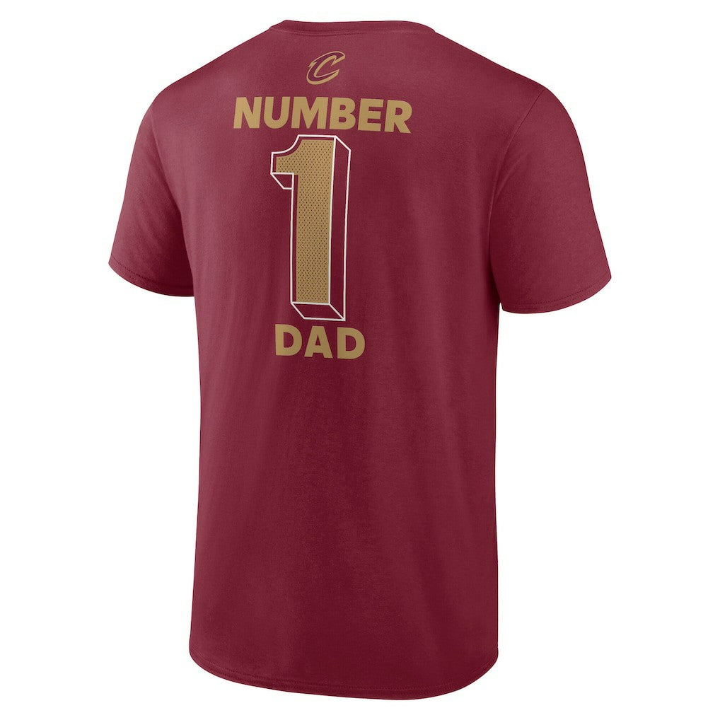 Cleveland Cavaliers #1 Dad Jersey T-Shirt Wine
