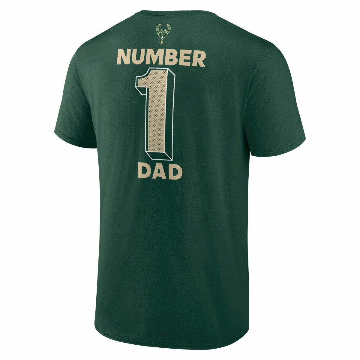 Milwaukee Bucks #1 Dad Jersey T-Shirt Hunter Green