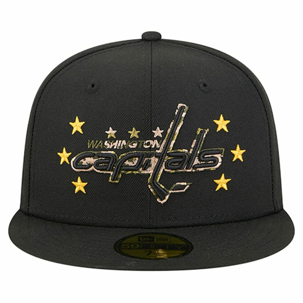 Washington Capitals New Era Military Appreciation Digital Camo Stars 59FIFTY Fitted Hat - Black - NHL 203156191