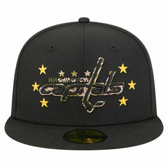Washington Capitals New Era Military Appreciation Digital Camo Stars 59FIFTY Fitted Hat - Black - NHL 203156191