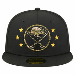 Buffalo Sabres New Era Military Appreciation Digital Camo Stars 59FIFTY Fitted Hat - Black - NHL 203156193