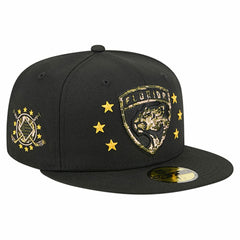 Florida Panthers New Era Military Appreciation Digital Camo Stars 59FIFTY Fitted Hat - Black - NHL 203156200