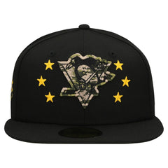 Pittsburgh Penguins New Era Military Appreciation Digital Camo Stars 59FIFTY Fitted Hat - Black - NHL 203156201