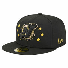 New Jersey Devils New Era Military Appreciation Digital Camo Stars 59FIFTY Fitted Hat - Black - NHL 203156202