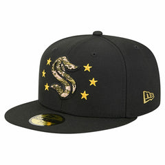 Seattle Kraken New Era Military Appreciation Digital Camo Stars 59FIFTY Fitted Hat - Black - NHL 203156209
