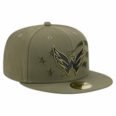 Washington Capitals New Era Military Appreciation Flag 59FIFTY Fitted Hat - Olive - NHL 203156211