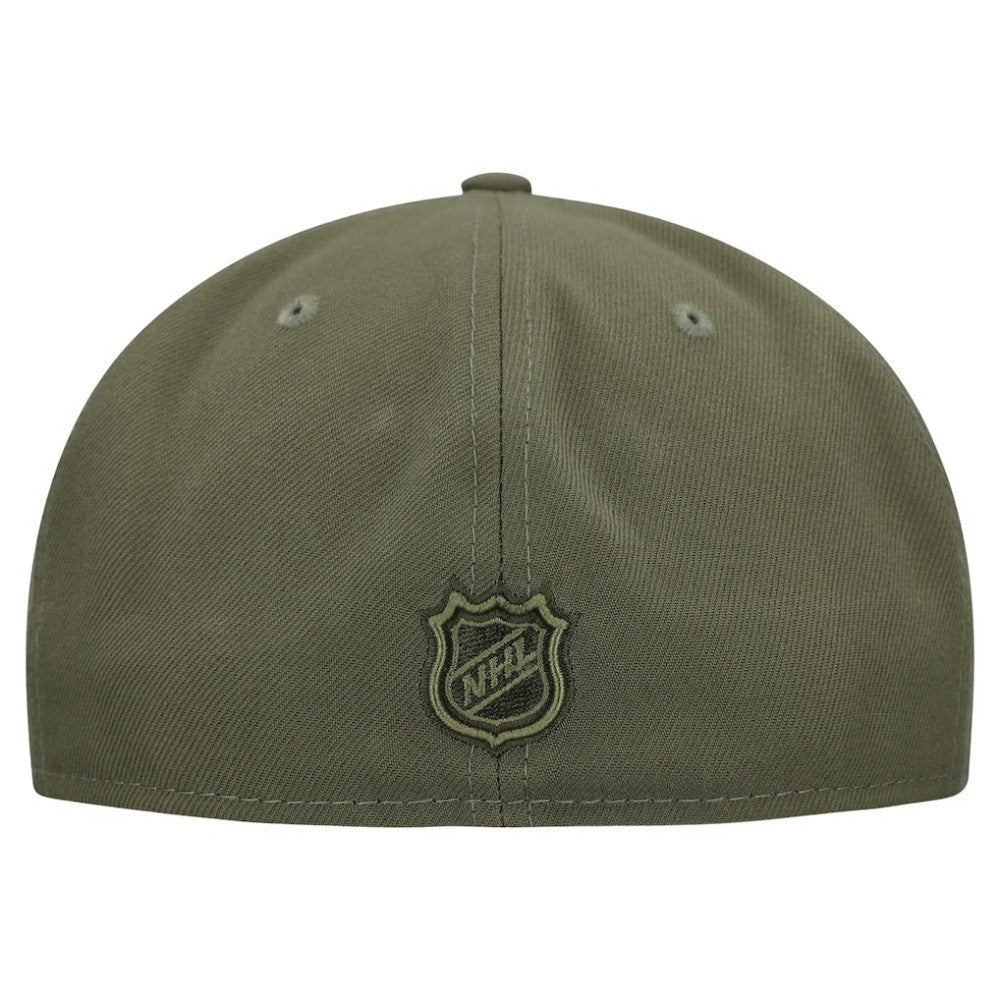 Detroit Red Wings New Era Military Appreciation Flag 59FIFTY Fitted Hat - Olive - NHL 203156216