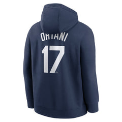 Shohei Ohtani Los Angeles Dodgers Nike Player Name & Number Club Fleece Pullover Hoodie - Navy - Nike on Sale