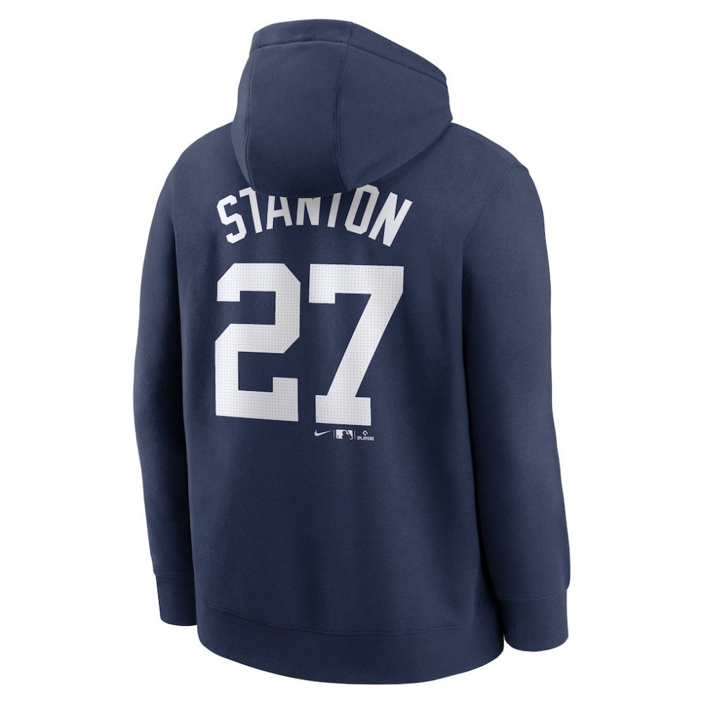 Giancarlo Stanton New York Yankees Nike Player Name & Number Club Fleece Pullover Hoodie - Navy - Nike Lifestyle