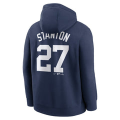 Giancarlo Stanton New York Yankees Nike Player Name & Number Club Fleece Pullover Hoodie - Navy - Nike Lifestyle