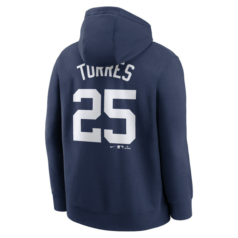 Gleyber Torres Detroit Tigers Nike Player Name & Number Club Fleece Pullover Hoodie - Navy - Nike Discount