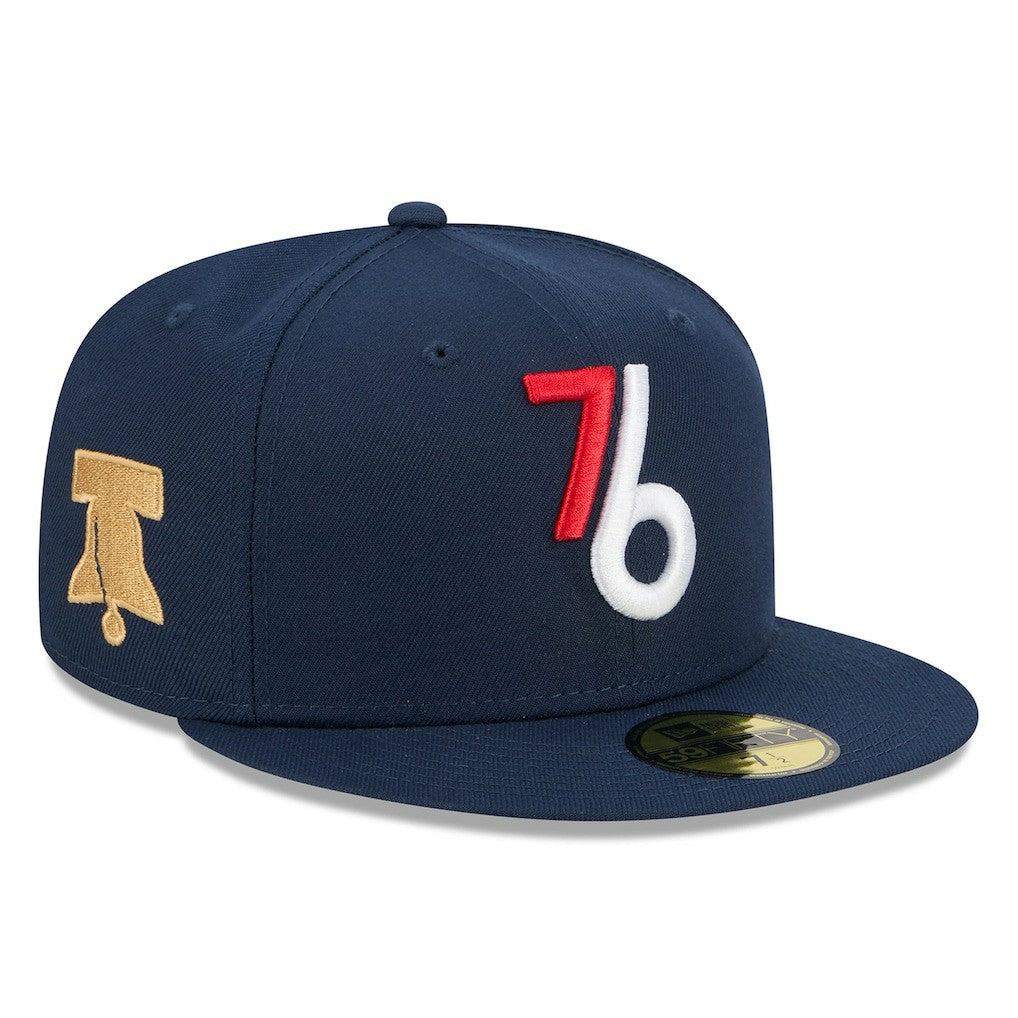 Philadelphia 76ers 2025/26 City Edition Alternate 59FIFTY Fitted Hat Navy | New Era