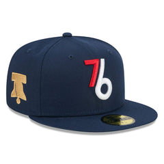 Philadelphia 76ers 2025/26 City Edition Alternate 59FIFTY Fitted Hat Navy | New Era
