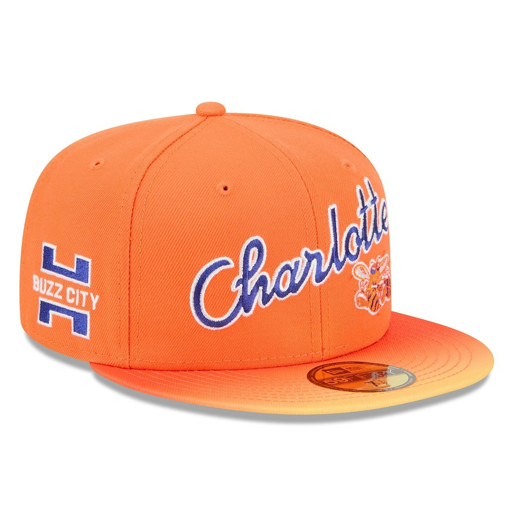 Charlotte Hornets 2025/26 City Edition Alternate 59FIFTY Fitted Hat Orange | New Era