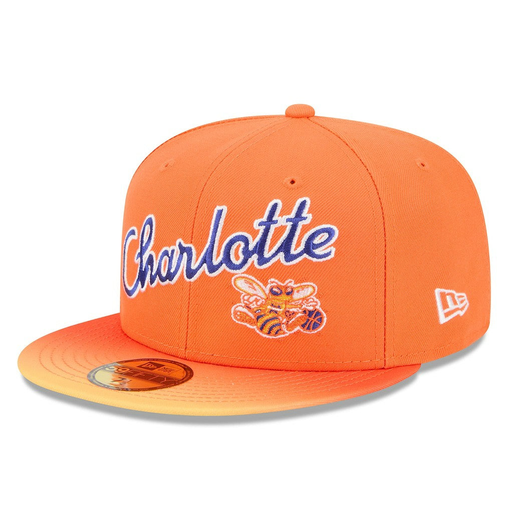 Charlotte Hornets 2025/26 City Edition Alternate 59FIFTY Fitted Hat Orange | New Era