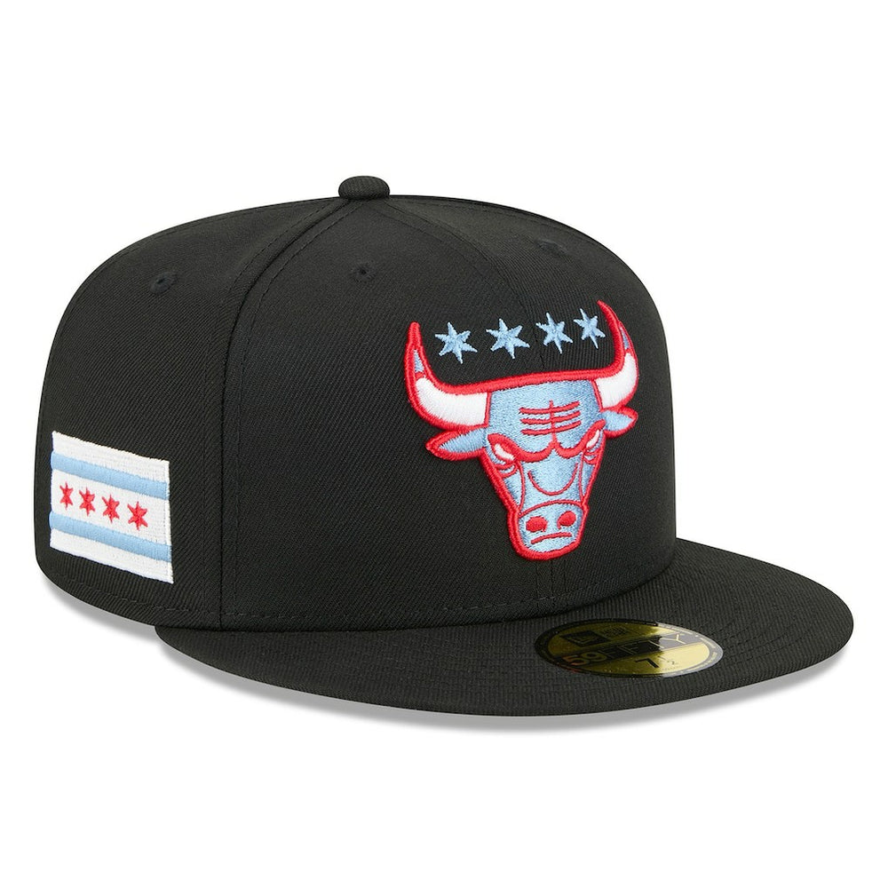 Chicago Bulls 2025/26 City Edition Alternate 59FIFTY Fitted Hat Black | New Era for sale