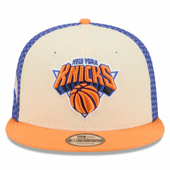 New York Knicks 2025/26 City Edition Alternate 9FIFTY Snapback Hat Cream | New Era US