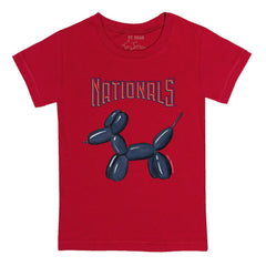 Washington Nationals Tiny Turnip Youth Balloon Dog T-Shirt - Red - MLB on Sale