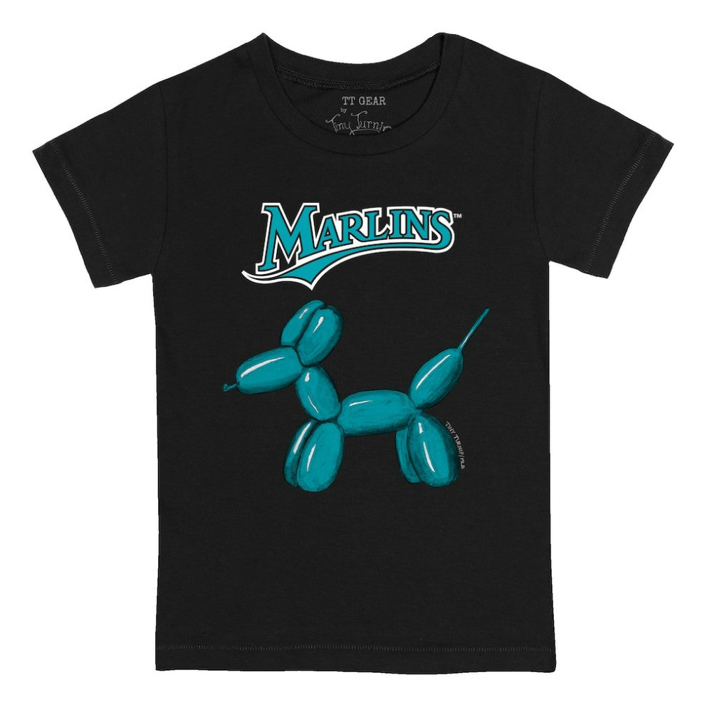 Miami Marlins Tiny Turnip Youth Balloon Dog T-Shirt - Black - MLB Sale