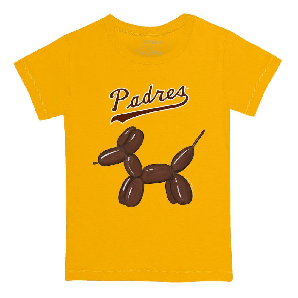 San Diego Padres Tiny Turnip Youth Balloon Dog T-Shirt - Gold - MLB Online