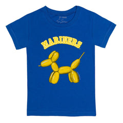 Seattle Mariners Tiny Turnip Youth Balloon Dog T-Shirt - Royal - MLB Sale