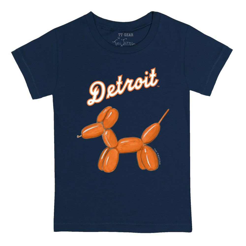 Detroit Tigers Tiny Turnip Youth Balloon Dog T-Shirt - Navy - MLB Lifestyle