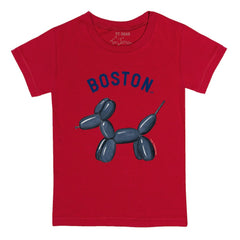 Boston Red Sox Tiny Turnip Youth Balloon Dog T-Shirt - Red - MLB Discount