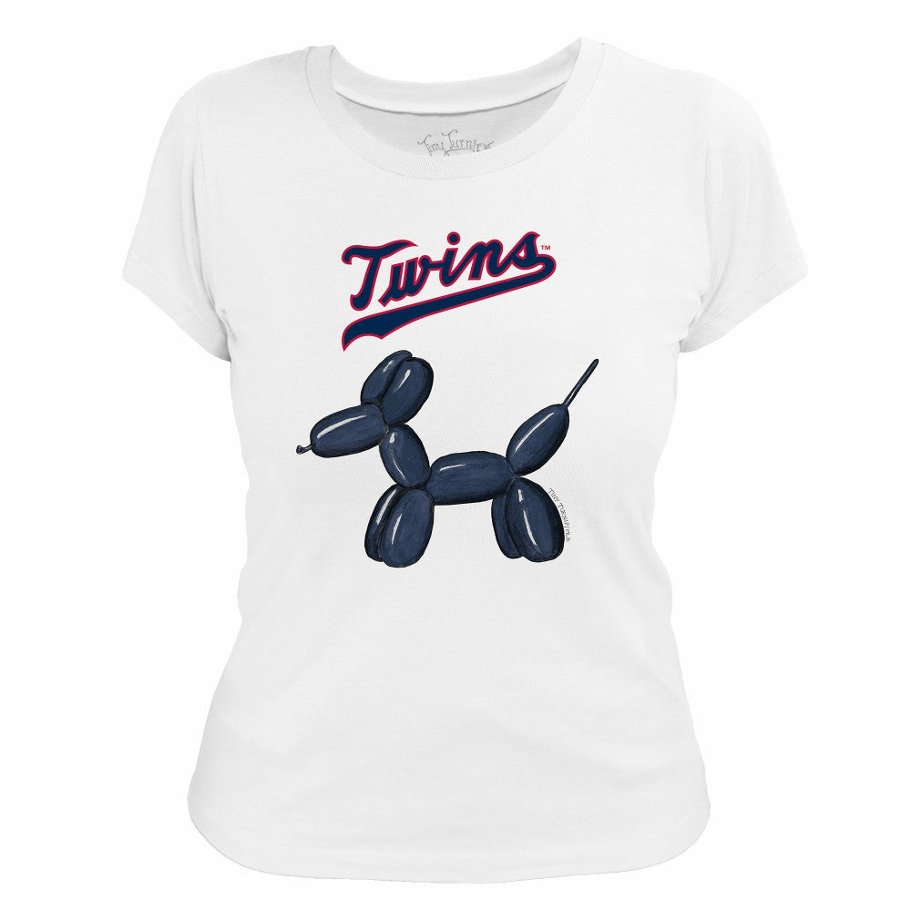 Minnesota Twins Tiny Turnip Women's Balloon Dog T-Shirt - White - MLB Online