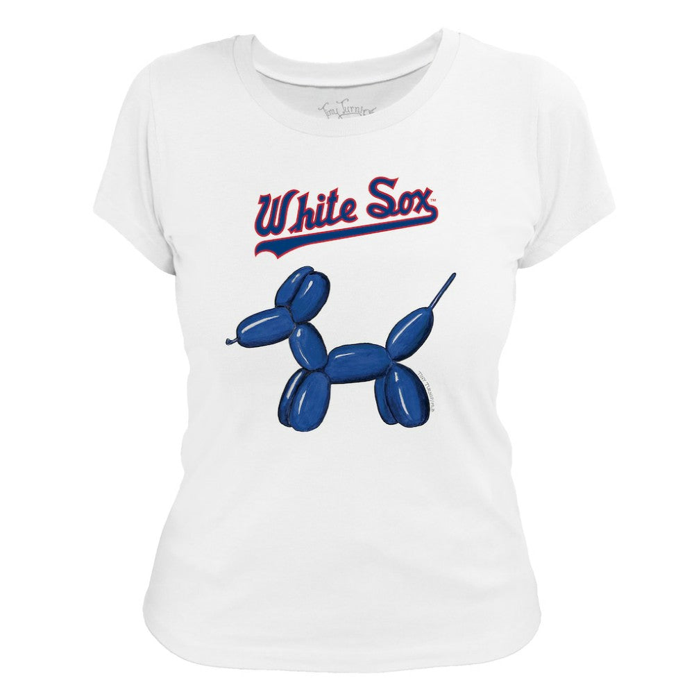 Chicago White Sox Tiny Turnip Women's Balloon Dog T-Shirt - White - MLB on Sale