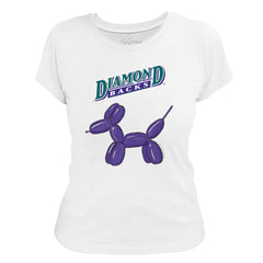 Arizona Diamondbacks Tiny Turnip Women's Balloon Dog T-Shirt - White - MLB Online