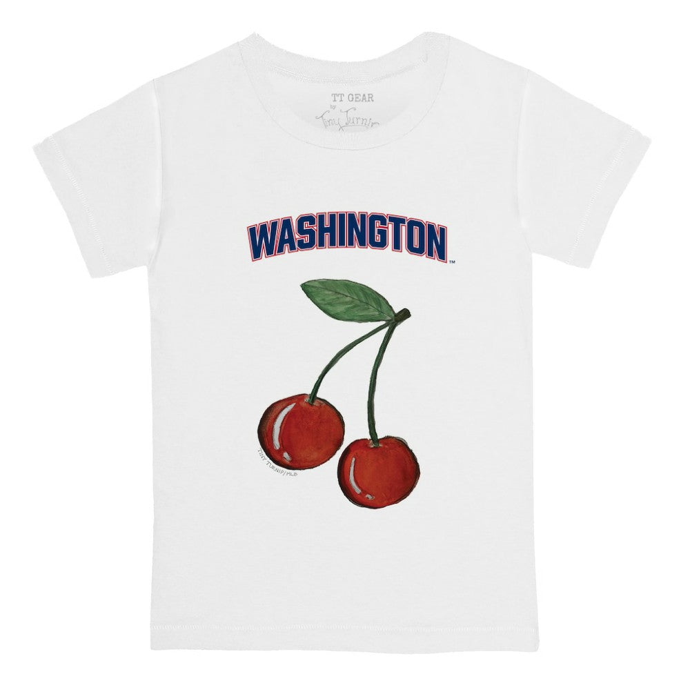 Washington Nationals Tiny Turnip  Youth Cherries T-Shirt - White - MLB Lifestyle