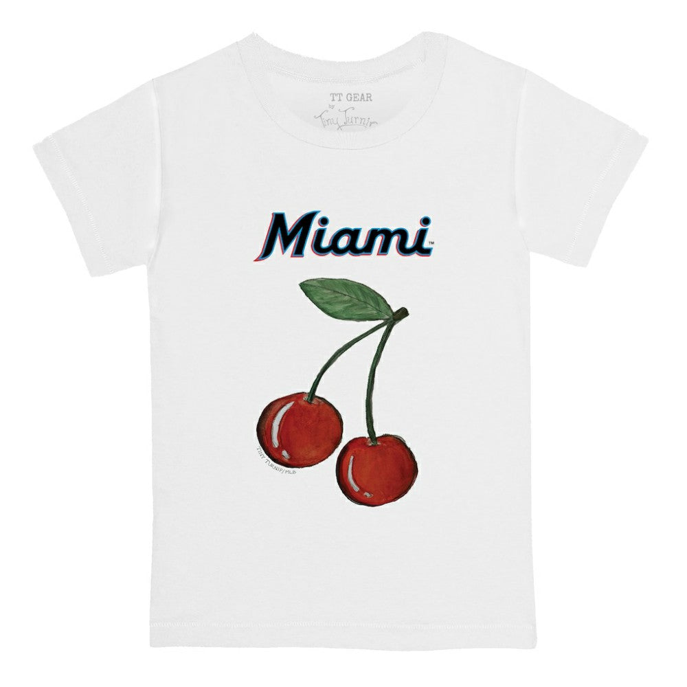 Miami Marlins Tiny Turnip  Youth Cherries T-Shirt - White - MLB Sale