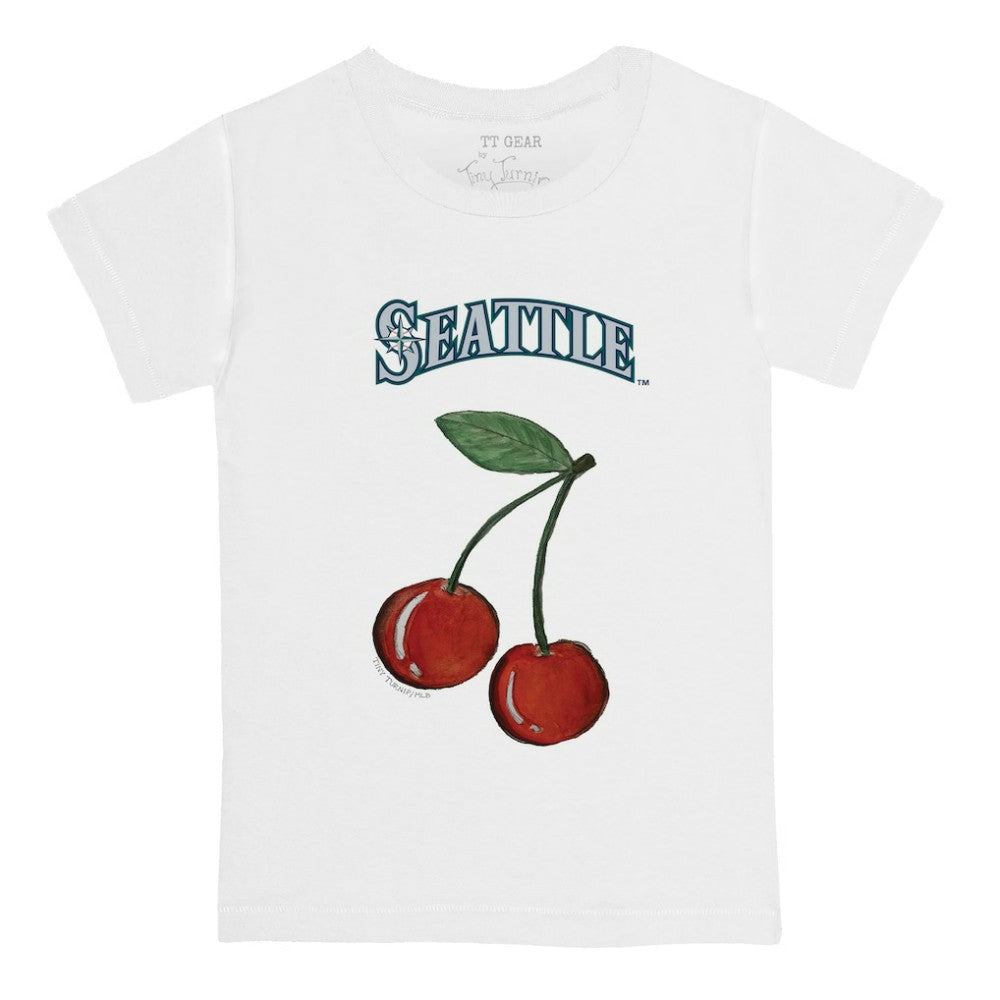 Seattle Mariners Tiny Turnip  Youth Cherries T-Shirt - White - MLB Lifestyle