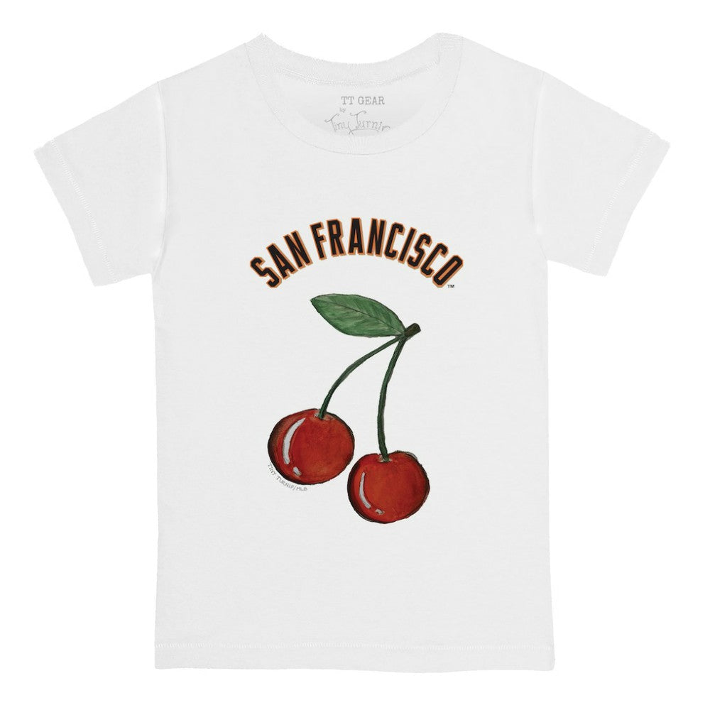 San Francisco Giants Tiny Turnip  Youth Cherries T-Shirt - White - MLB Discount
