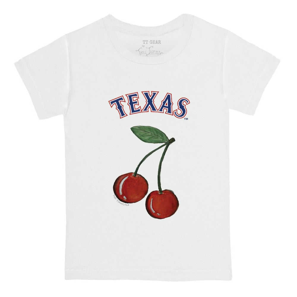 Texas Rangers Tiny Turnip  Youth Cherries T-Shirt - White - MLB Lifestyle
