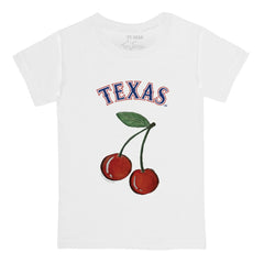Texas Rangers Tiny Turnip  Youth Cherries T-Shirt - White - MLB Lifestyle