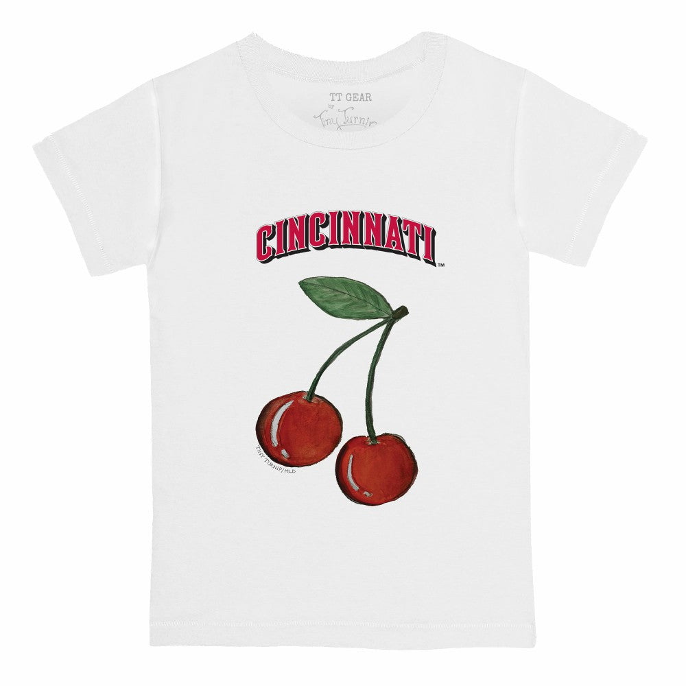 Cincinnati Reds Tiny Turnip  Youth Cherries T-Shirt - White - MLB on Sale